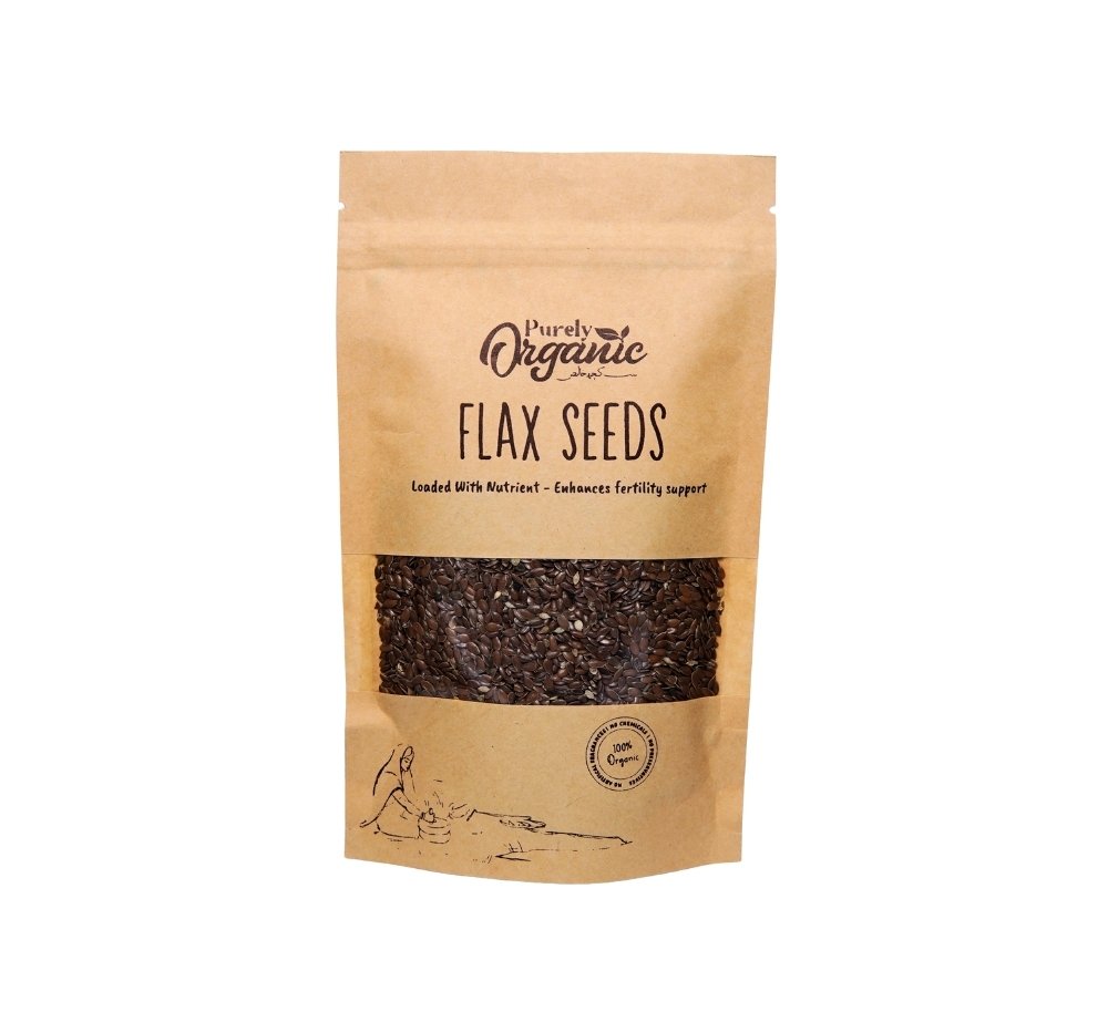 flax seed-superfood-100g-front-view-purely-organic