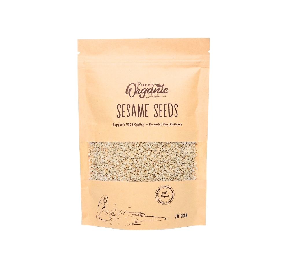 sesame seeds 200g pack purely organic