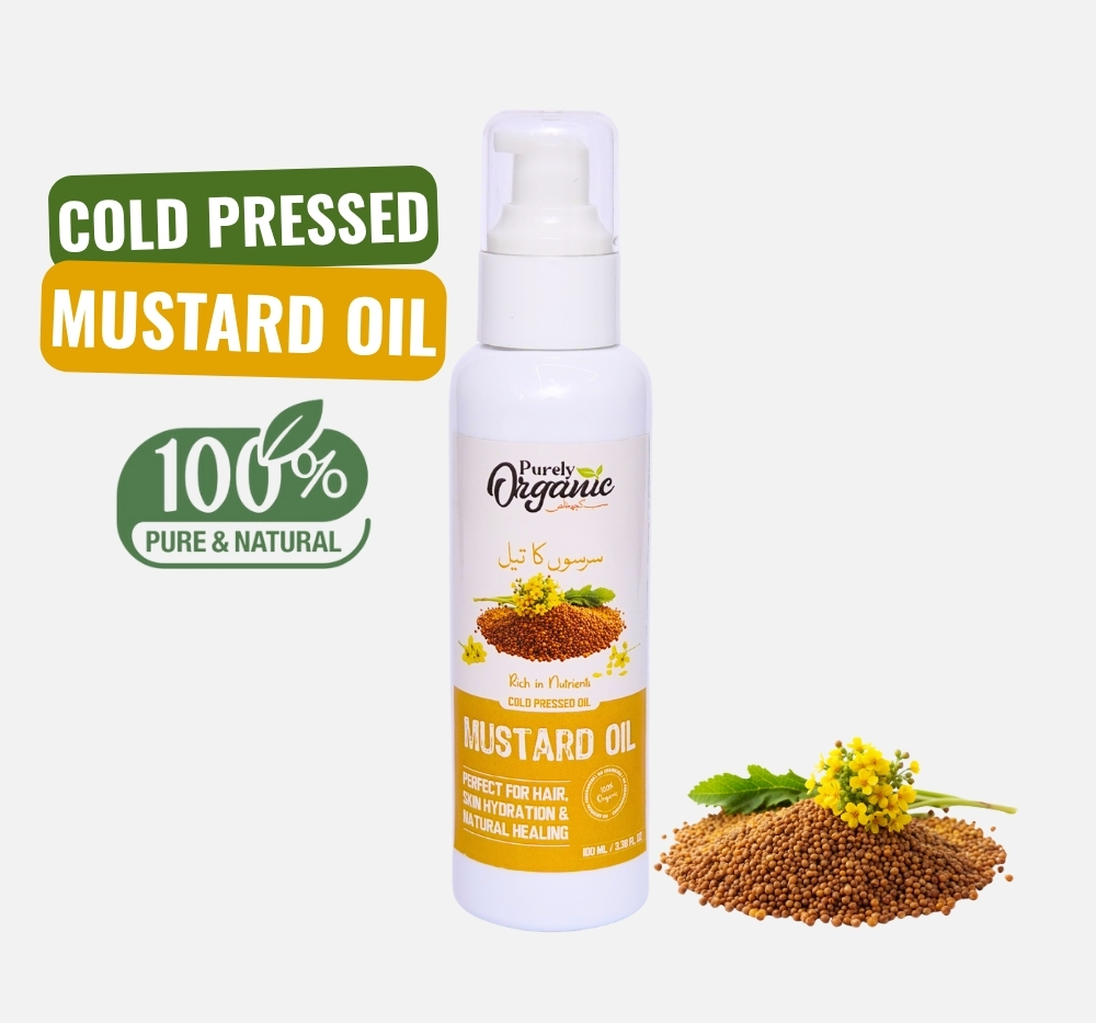 Buy Cold Pressed Mustard Oil Online in Pakistan - Purely Organic