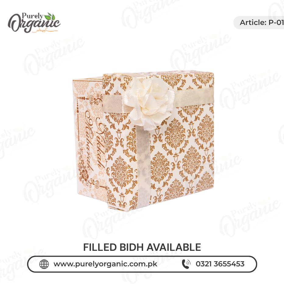 floral bid box with flower and customised name option – purely organic floral bid box with flower and customised name option - purely organic