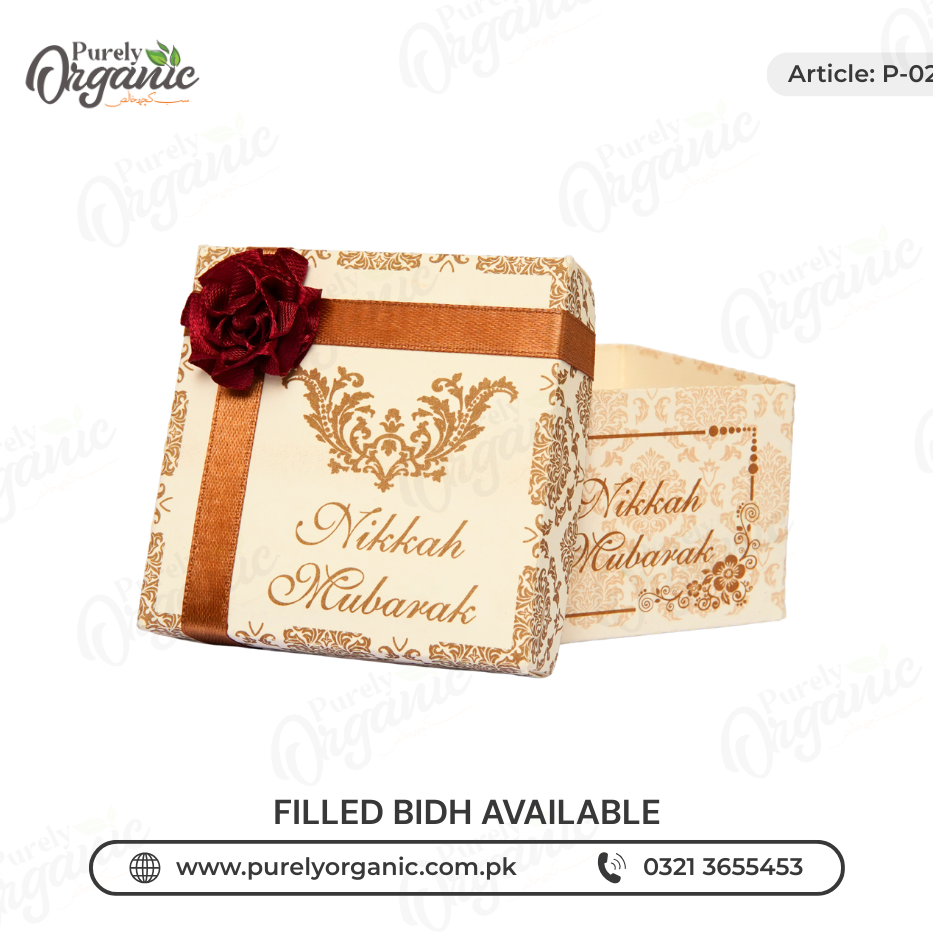 printed square bidh box with flower and customised tag box view – purely organic printed square bidh box with flower and customised tag box view - purely organic